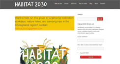 Desktop Screenshot of habitat2030.org