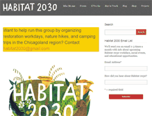 Tablet Screenshot of habitat2030.org